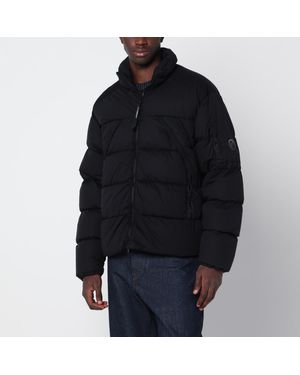 C.P. Company Nylon Zip-Up Down Jacket - Black