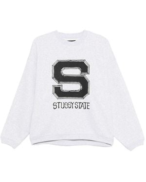 Stussy Knit Cotton Sweater - White