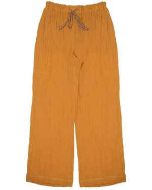 120% Lino Pantalone - Orange