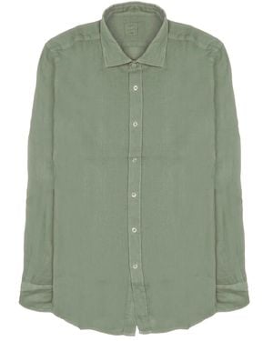 120% Lino Camicia - Green