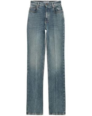 Balenciaga High Waist Slim Jeans - Blue