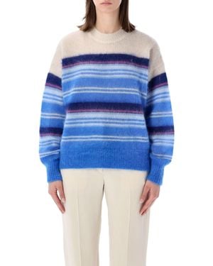 Isabel Marant Marant Étoile Drussell Striped Jumper - Blue