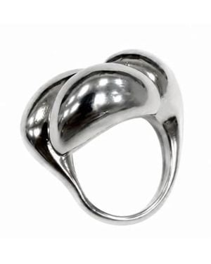 Soeur Tone Stud Engraved Bijo - Metallic
