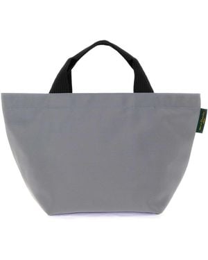 Herve Chapelier Herve' Chapelier Medium Tote, Square Base, Inside Pocket - Grey