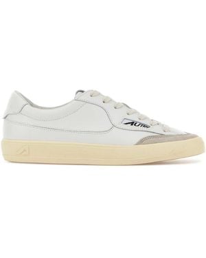 Autry Windscape Low Wom Uk01 Leather/Suede - White