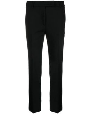 Incotex Straight-Leg And Mid-Rise Wool Tailored Trousers - Black