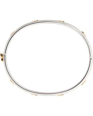 Tory Burch Mini Logo Chain Bracelet - White