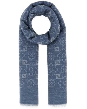 Fendi Scialle 140X140 - Blue