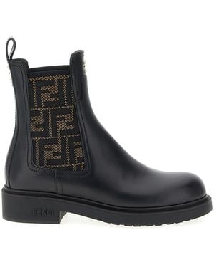 Fendi Filo' Ankle Boots - Black