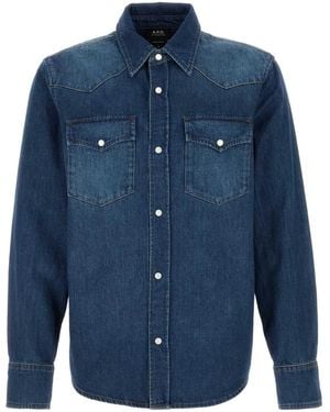 A.P.C. Chemise Western - Blue