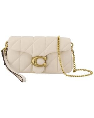 COACH Quilted Tabby Chain 19 Crossbody - Natural