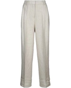 TOTEME Double-Pleat Straight Trousers - White