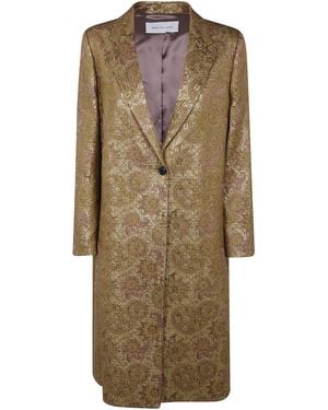 Dries Van Noten "Richy" Single Breasted Coat - Natural