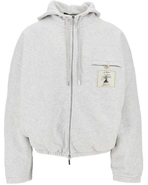Jacquemus Torneo Full-Zip Hoodie - Grey