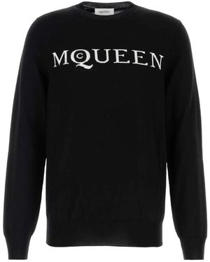 McQueen Crew Neck Lng Sleves - Black