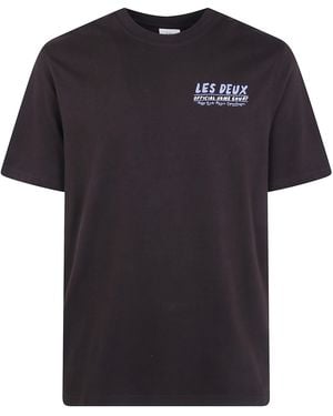 Les Deux Record T-Shirt - Black