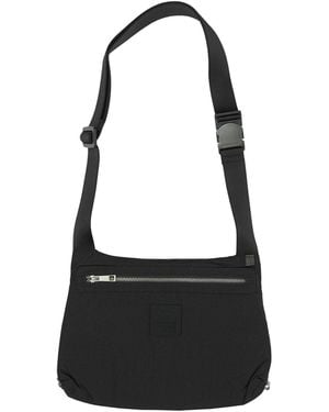 Maison Kitsuné Maison Kitsuné Medium Nylon Shoulder Bag - Black
