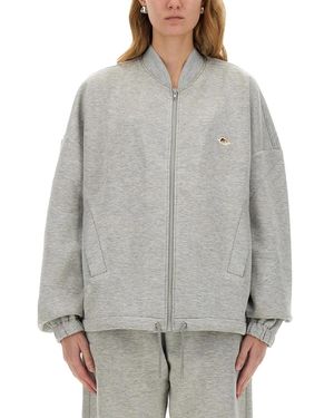 Fiorucci Zippered Sweatshirt "Angel" - Gray