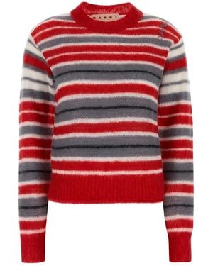 Marni Embroidered Mohair Blend Jumper