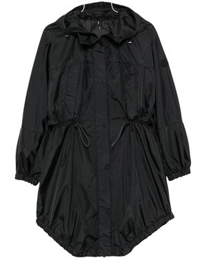 Moncler Hooded Drawstring Jacket - Black