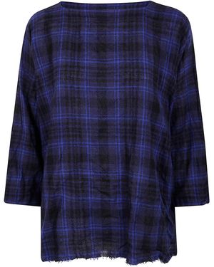 Daniela Gregis "Camicia Quadrato" Tartan Shirt - Blue