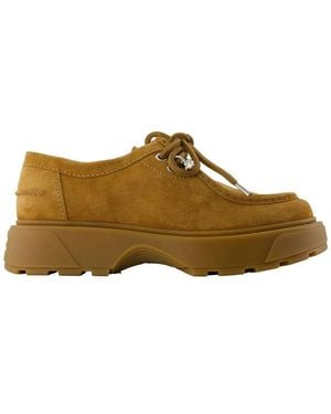 McQueen Leather Loafers - Brown