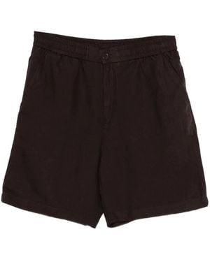 Lacoste Elasticated-Waist Pocket Shorts - Black
