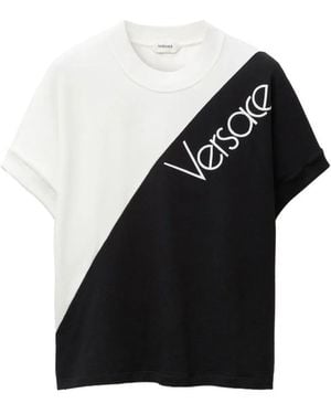 Versace Cotton Elastane Top - Black