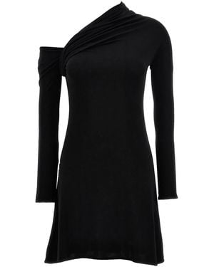 Courreges Twist Crepe Mini' Dress - Black