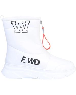 Forward Leather Boot - White