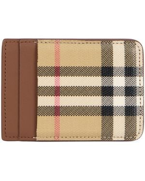 Burberry Tartan Wallet - Brown