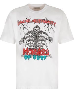 Local Authority Printed Cotton T-Shirt - White