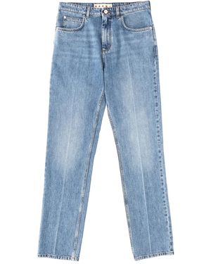 Marni Cotton Denim Pants - Blue