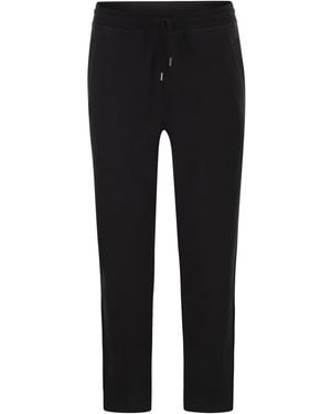 Brunello Cucinelli Techno Cotton Fleece Trousers - Black