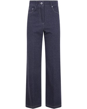 Max Mara Pure Ribes Trousers - Blue