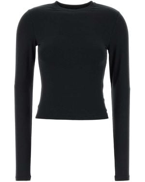 Skims Long Sleeve T-Shirt - Black