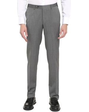 Canali Tailored Wool Pants - Gray