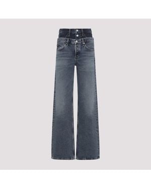 Agolde Elson Jeans With Double Waistband - Blue