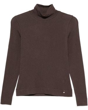 Herno Lyocell Wool Elastane Jumper - Brown