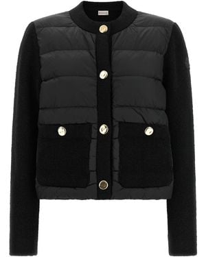 Moncler Padded Cardigan - Black