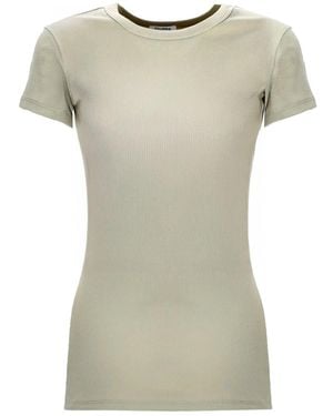 Filippa K "Fine Rib" T-Shirt - Gray