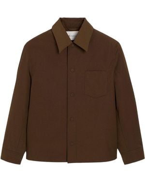 Ami Paris Padded Ami De Coeur Overshirt - Brown