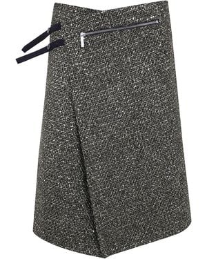 SAPIO Braids Lame Panel Shirt - Grey