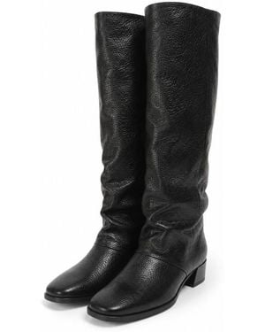P.A.R.O.S.H. Calf Leather Boots - Black