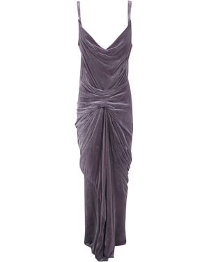 Rick Owens "Strutter" Draped Dress - Purple