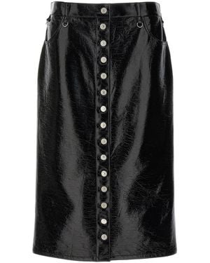 Courreges Vinyl Skirt - Black