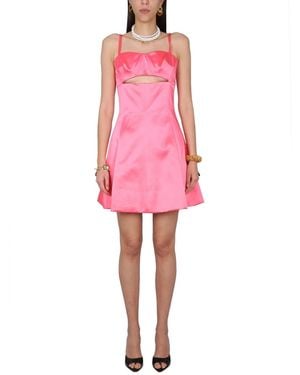 Patou Dress With Cut-Out Details - Pink