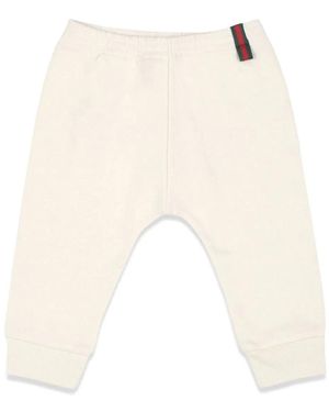 Gucci B Pants Flt Ctn Jrs W/Ribbon/ /Mix - White