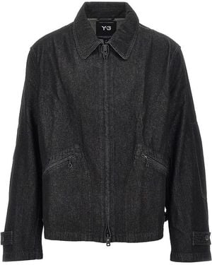 Y-3 Denim Blouson Jacket - Black