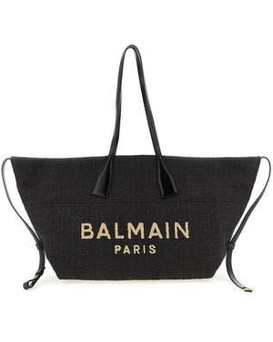 Balmain 'Track' Shopping Bag - Black